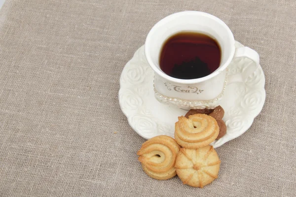 Tea and cookies — Stock Photo, Image