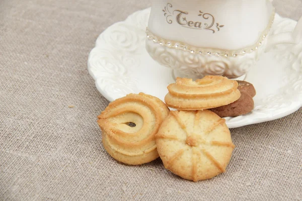 Tea and cookies — Stock Photo, Image