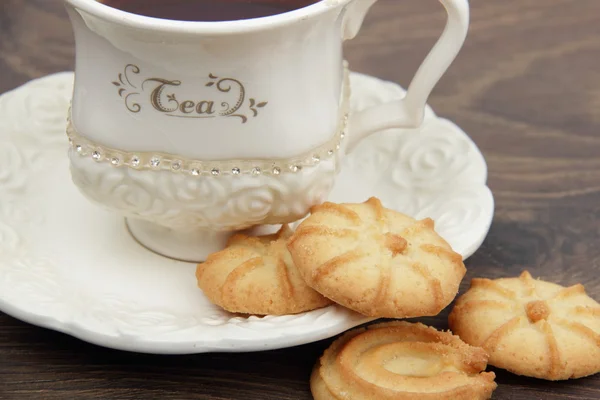 Tea and cookies — Stock Photo, Image