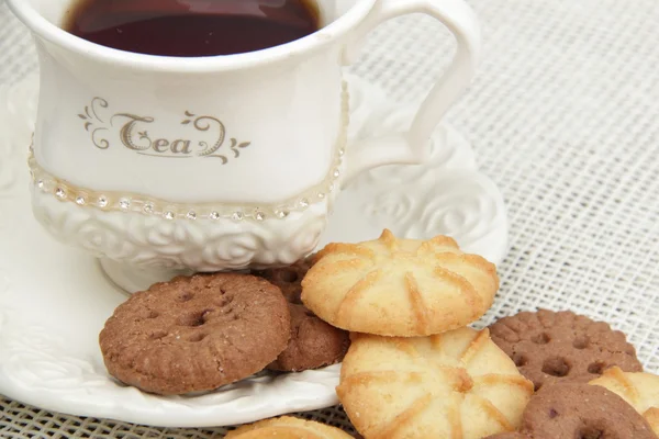 Tea and cookies — Stock Photo, Image