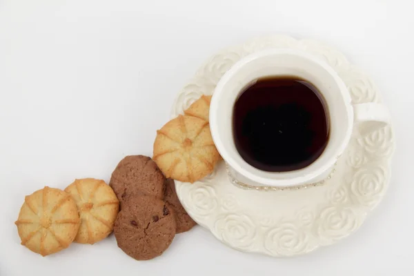 Tea és a cookie-k — Stock Fotó