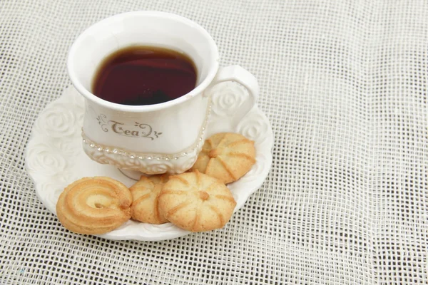 Tea and cookies — Stock Photo, Image