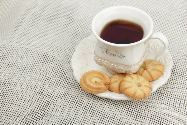 Tea and cookies — Stock Photo, Image