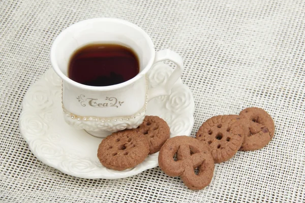 Tea and cookies — Stock Photo, Image