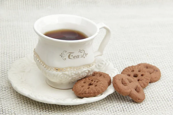 Thé et biscuits — Photo