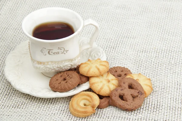 Tea and cookies — Stock Photo, Image