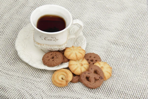 Té y galletas — Foto de Stock