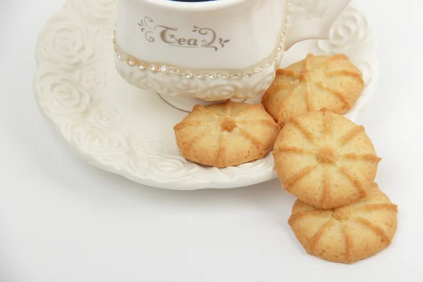 Чай і печиво — стокове фото