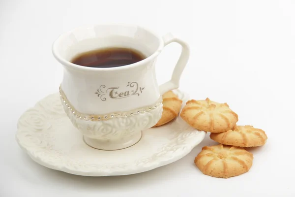 Tea és a cookie-k — Stock Fotó