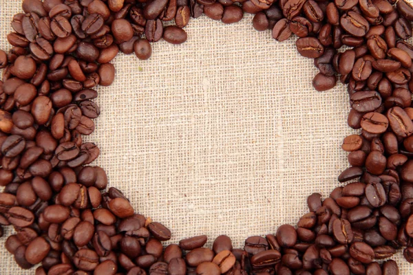 Coffee beans circle — Stock Photo, Image