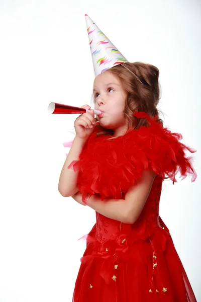 Birthday party girl — Stock Photo, Image