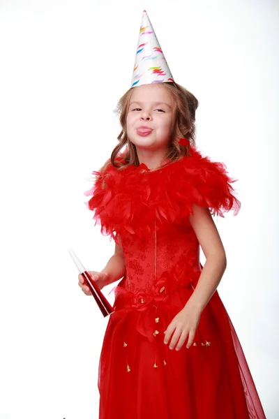 Birthday party girl — Stock Photo, Image