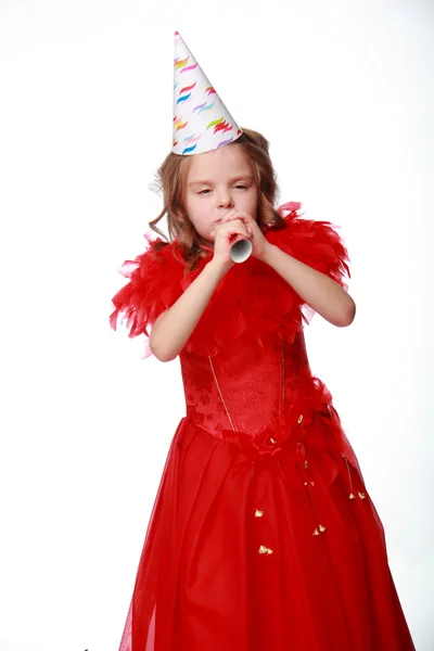 Birthday party girl — Stock Photo, Image