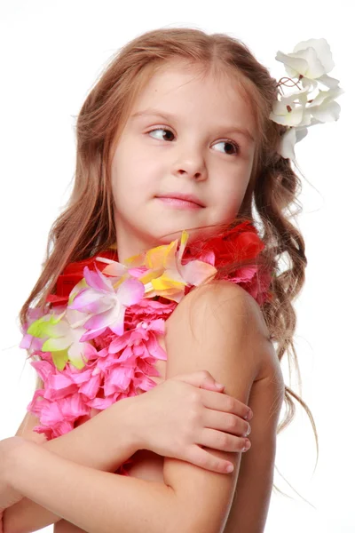 Hawaiian Hula Dancer Girl — Stock Photo, Image