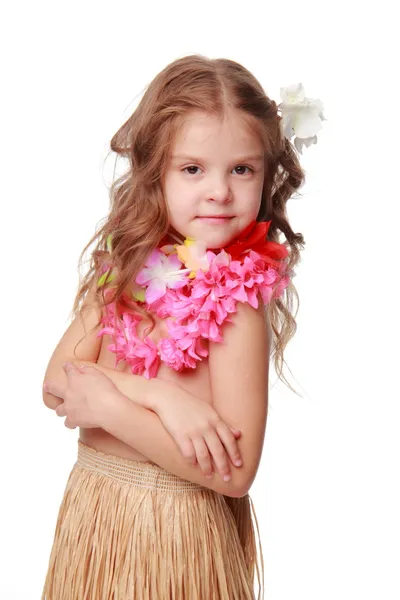 Hawaiian Hula Dancer Girl — Stock Photo, Image