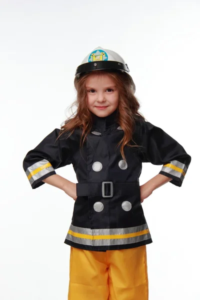 Bonne fille pompier — Photo