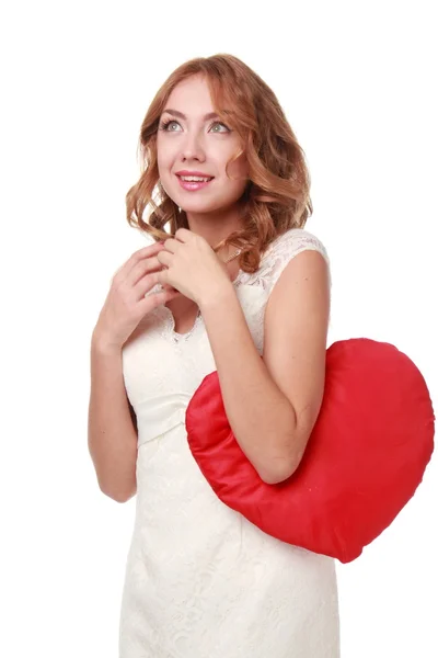 Ragazza con simbolo di cuore — Foto Stock