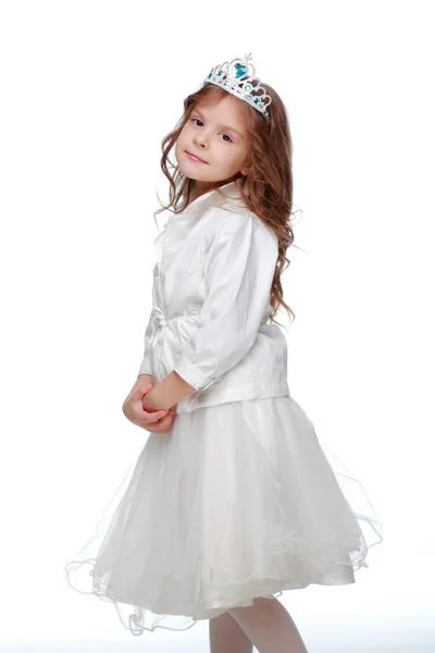 Little girl in the crown — Stock Photo, Image