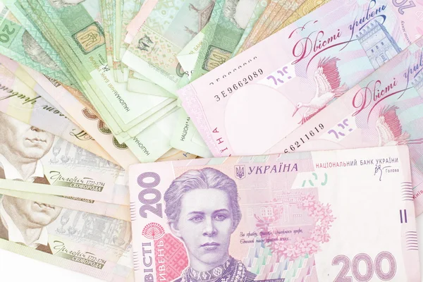 乌克兰钱背景 — 图库照片