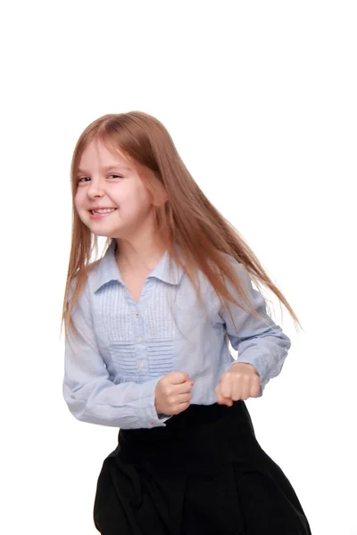 Little schoolgirl — Stock Photo, Image