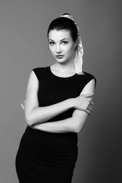Image of beautiful ukrainian model in vogue style — Stock Photo, Image