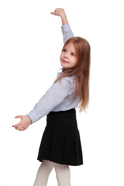 Little schoolgirl — Stock Photo, Image