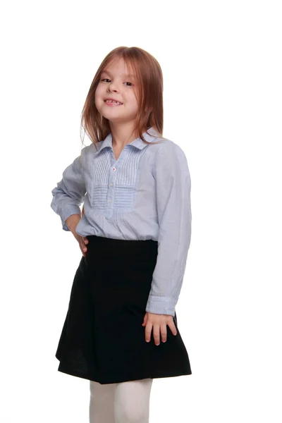 Little schoolgirl — Stock Photo, Image