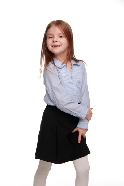 Little schoolgirl — Stock Photo, Image