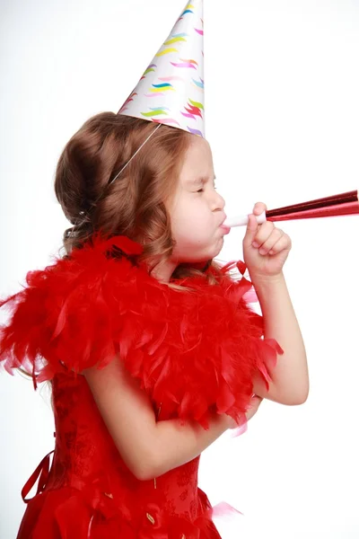 Birthday party girl — Stock Photo, Image