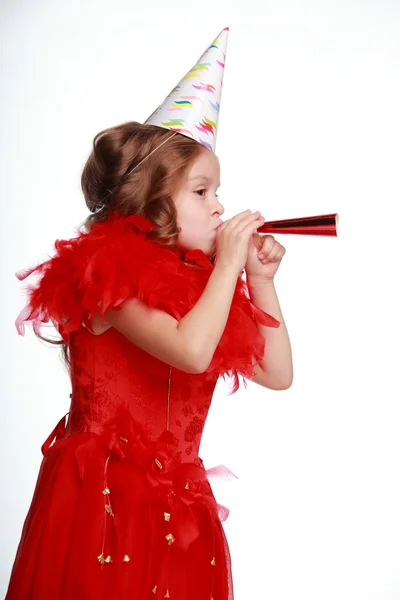 Birthday party girl — Stock Photo, Image