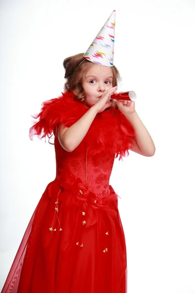 Birthday party girl — Stock Photo, Image