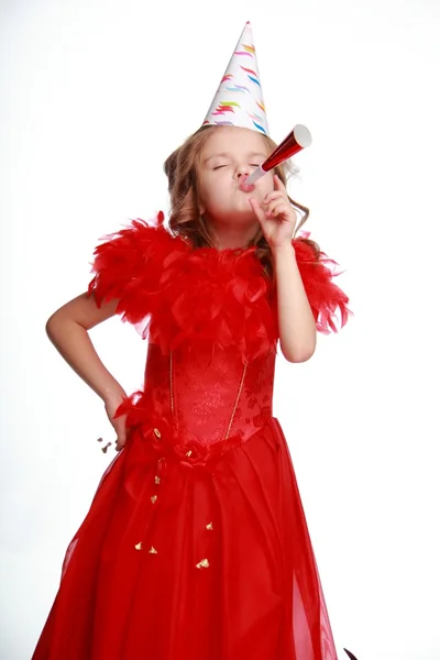 Birthday party girl — Stock Photo, Image