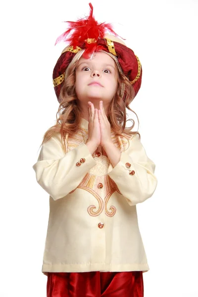 Girl as a sultan — Stock Photo, Image