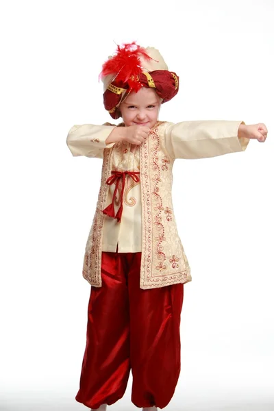Menina vestida de sultão — Fotografia de Stock