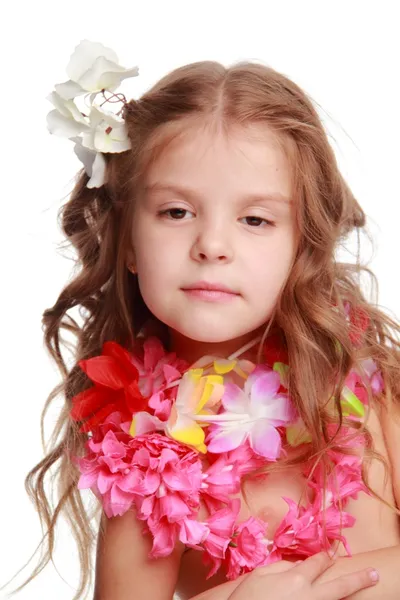 Hawaiian Hula Dancer Girl — Stock Photo, Image