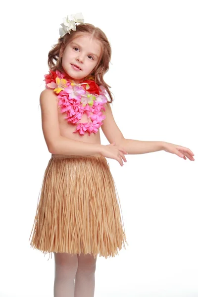 Hawaiian Hula Dancer Girl Royalty Free Stock Photos
