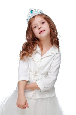 taç, küçük kız