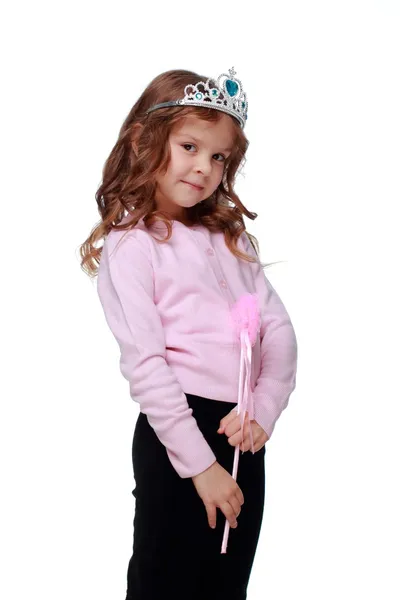 皇冠漂亮的小女孩 — 图库照片