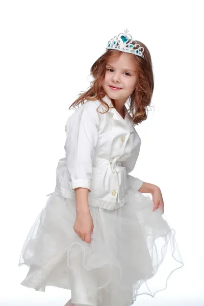 Little girl in the crown — Stock Photo, Image