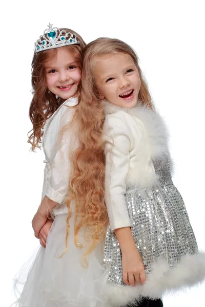 Jul små flickor — Stockfoto