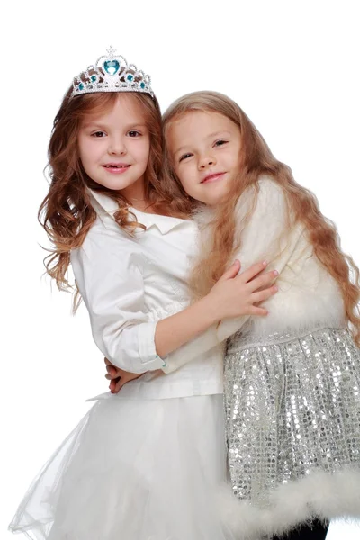 Noel küçük kızlar — Stok fotoğraf