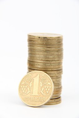 bir Ukraynalı hryvnia sikke ulusal para Ukrayna