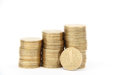 bir Ukraynalı hryvnia sikke ulusal para Ukrayna