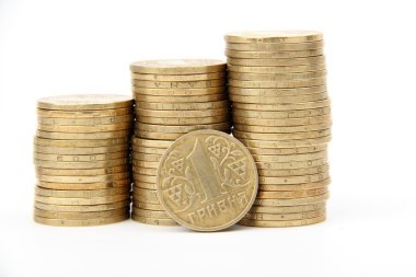 bir Ukraynalı hryvnia sikke ulusal para Ukrayna