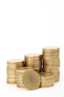 bir Ukraynalı hryvnia sikke ulusal para Ukrayna