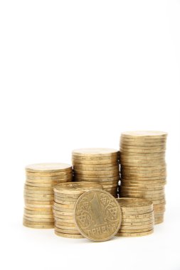 bir Ukraynalı hryvnia sikke ulusal para Ukrayna