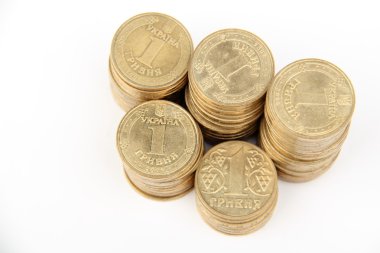 bir Ukraynalı hryvnia sikke ulusal para Ukrayna