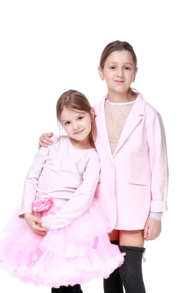 Twee elegante meisjes — Stockfoto