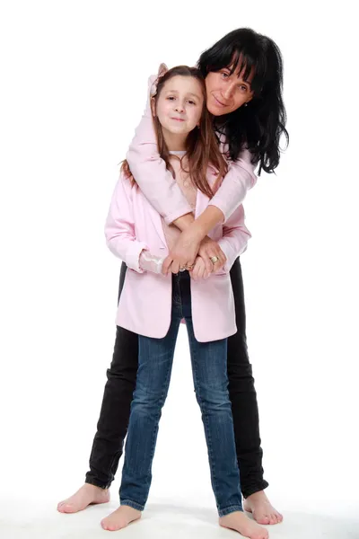 Cheerful daughter and mother — Stock Photo, Image