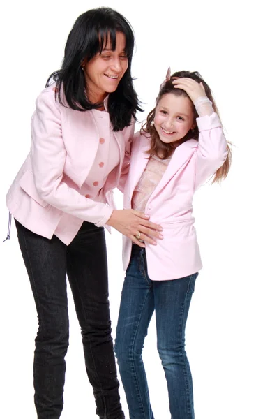 Cheerful daughter and mother — Stock Photo, Image